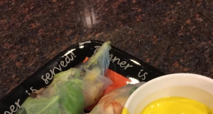 Lobster and Avocado Summer Roll with Mango Coulis