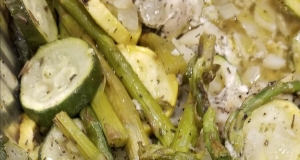 Chicken with Vegetables and Herb Sauce