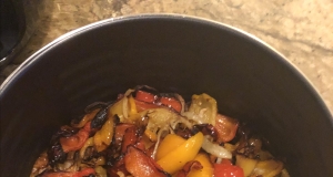 Air-Fried Roasted Sweet Peppers and Onions