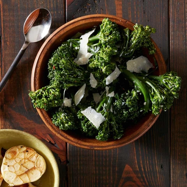 Roasted Broccolini with Garlic and Parmesan