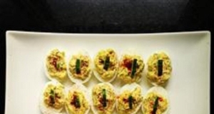 Deviled Eggs with Dill and Prosciutto