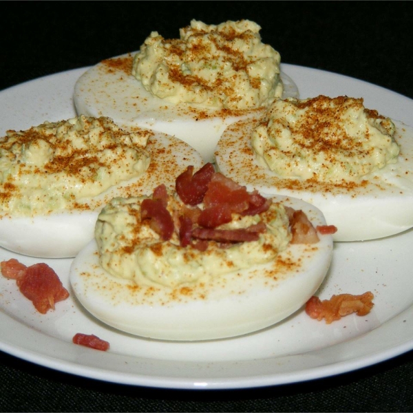 Devilish Guac Eggs