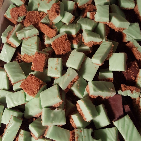 Layered Mint Chocolate Fudge