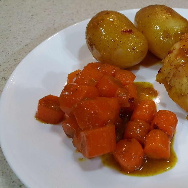 Honey Curried Roasted Chicken and Vegetables