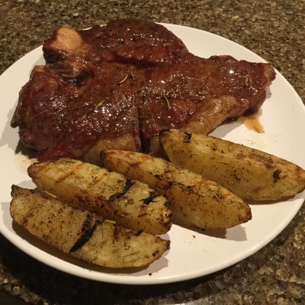 Grilled Baked Potatoes
