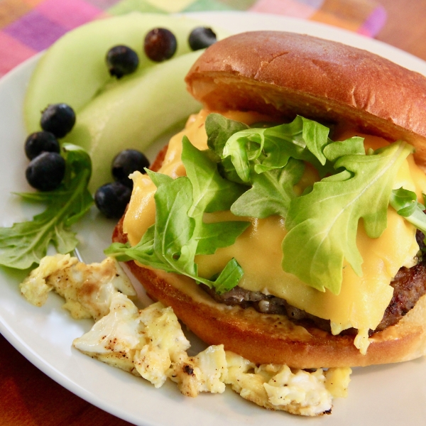 Egg, Sausage and Cheese Breakfast Sandwich
