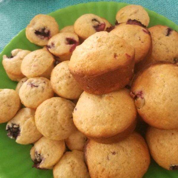 Banana Blueberry Muffins with Lavender