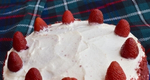 Red Velvet Strawberry Cake