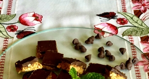 Chocolate and Peanut Butter Oat Bars
