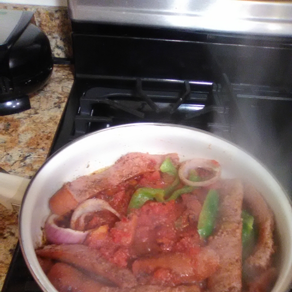 Spicy Yellow Rice and Smoked Sausage