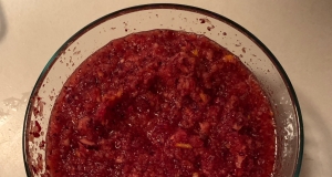 Cranberry Orange Relish with Orange Flavored Liqueur