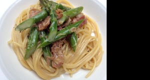 Creamy Pasta with Asparagus and Prosciutto