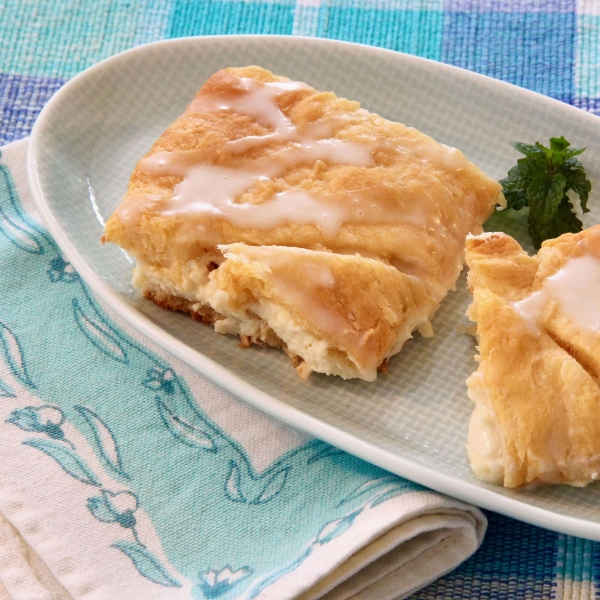 Glazed Cheese Danish Squares