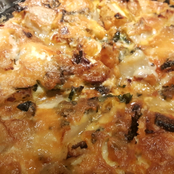 Kale and Smoked Salmon Frittata