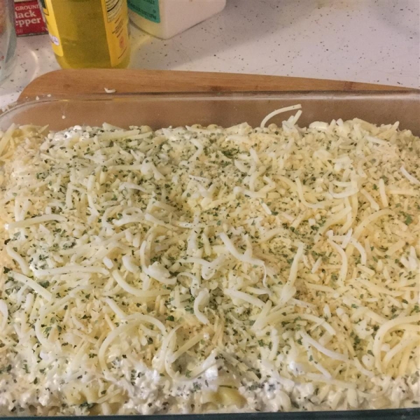 Creamy White Chicken and Artichoke Lasagna