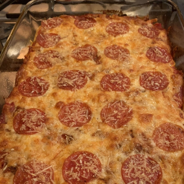 Spaghetti Pizza