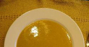 South African Pumpkin Soup with Banana and Curry
