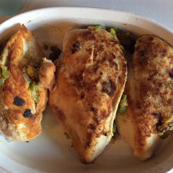 Squash Stuffed Chicken Breasts