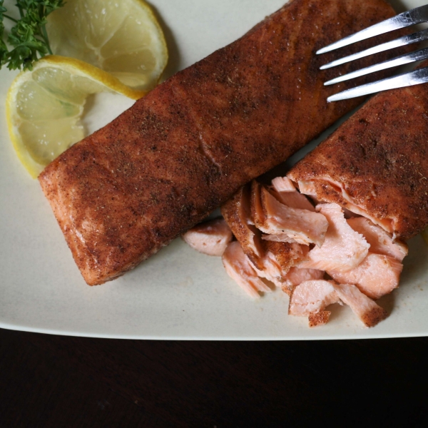 Cold Roasted Moroccan Spiced Salmon