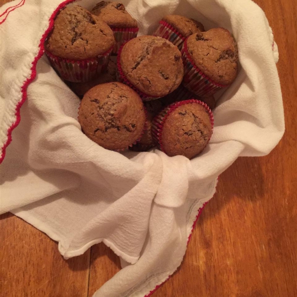 Chocolate Raisin Oatmeal Muffins