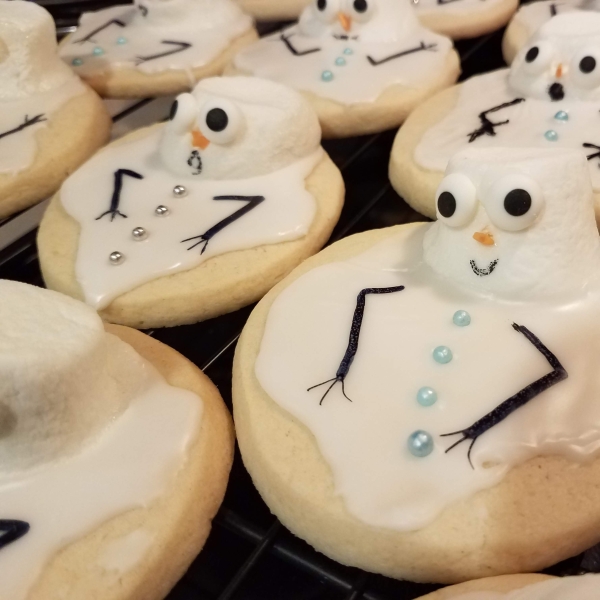 Melted Snowman Cookies