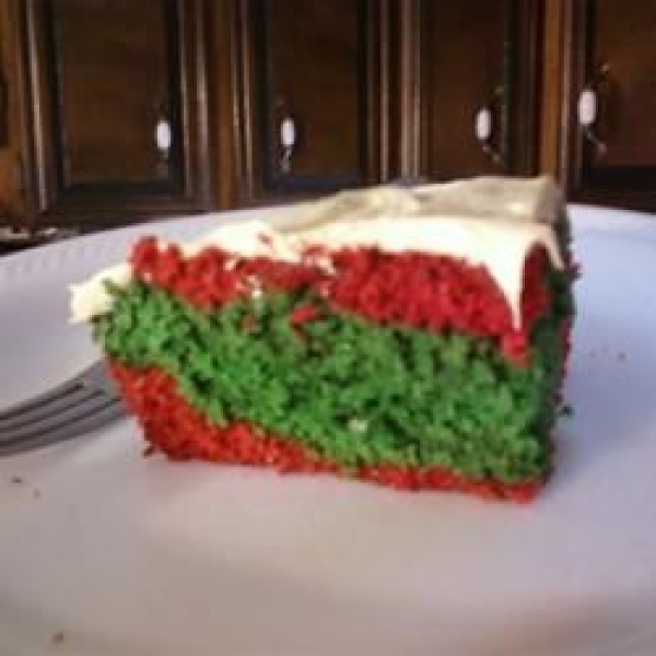 Red and Green Velvet Cake!