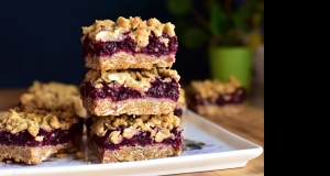 Fresh Blackberry Crumble Bars