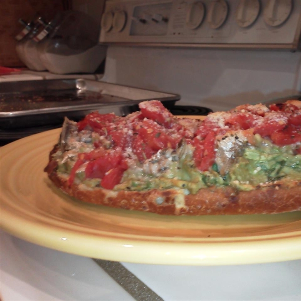 Avocado Salsa and Sardine Frenchy