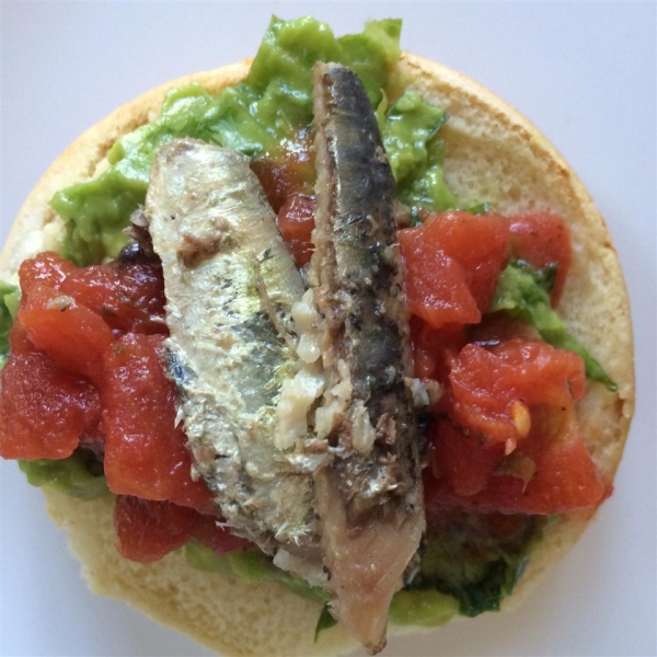 Avocado Salsa and Sardine Frenchy