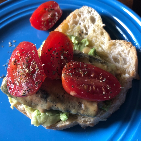 Avocado Salsa and Sardine Frenchy