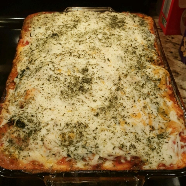 Layered Spinach Mostaccioli