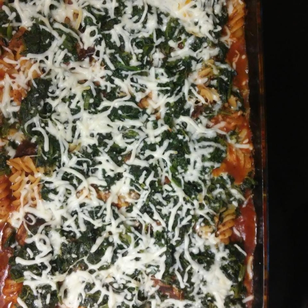 Layered Spinach Mostaccioli