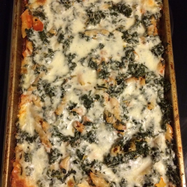 Layered Spinach Mostaccioli