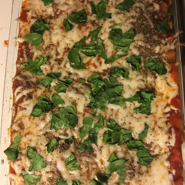 Layered Spinach Mostaccioli
