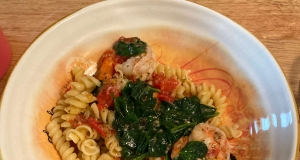 My Special Shrimp Scampi Florentine