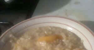 Brown Rice Pudding with Peaches