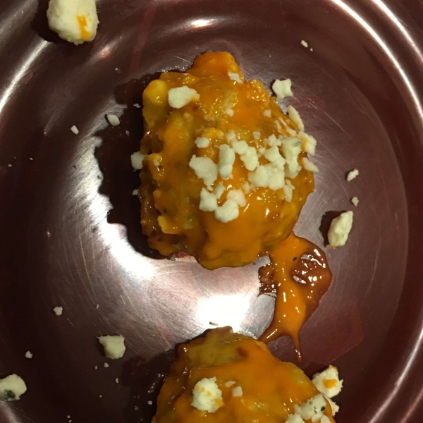 Stuffed Buffalo Chicken Meatballs