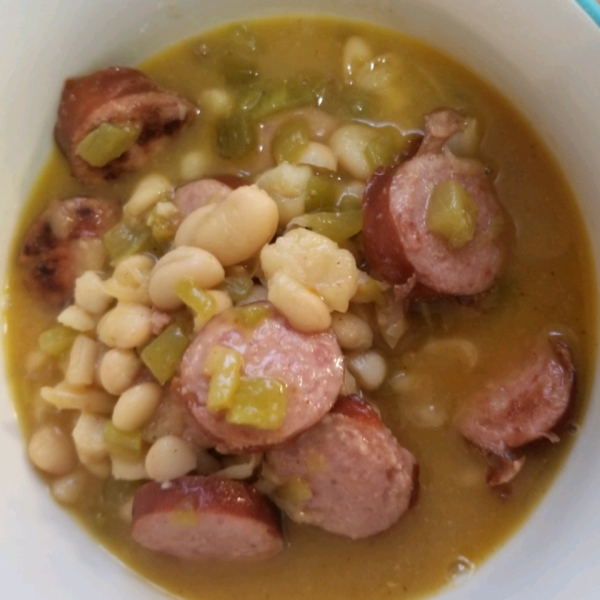 Smoked Sausage White Bean Chili
