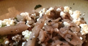 Pasta Marsala with Feta