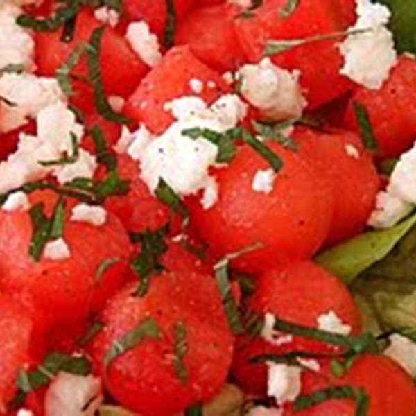Watermelon, Feta and Cashew Salad