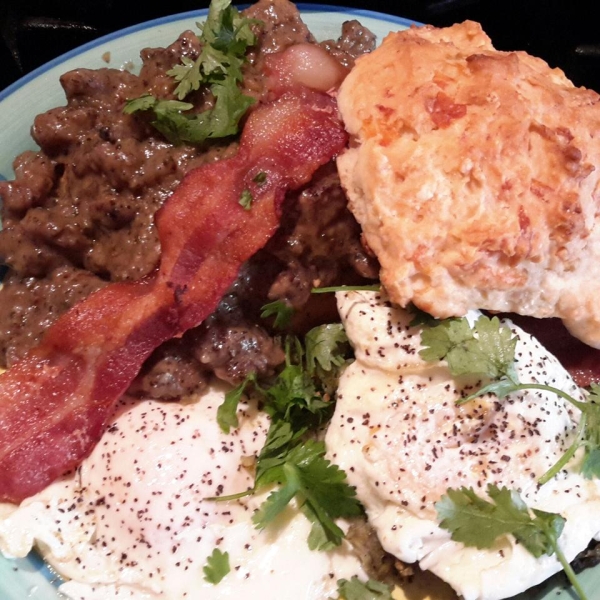 Italian Sausage Gravy and Biscuits