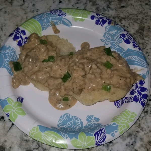 Italian Sausage Gravy and Biscuits