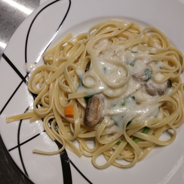 Vegan Alfredo with Veggies