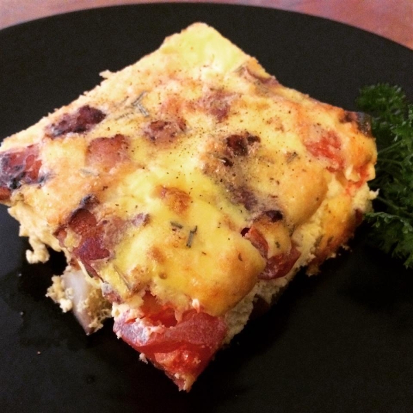 Rosemary, Bacon, and Tomato Frittata
