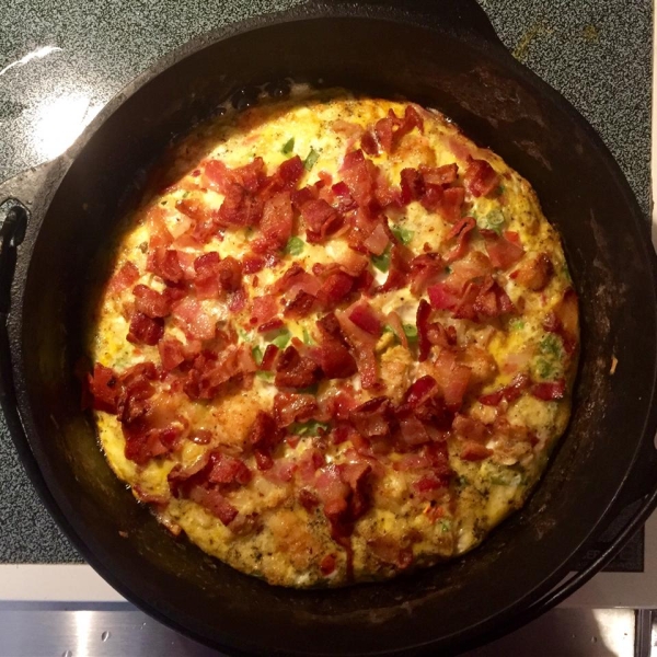 Rosemary, Bacon, and Tomato Frittata