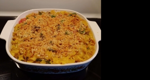 Baked Asparagus and Mushroom Pasta