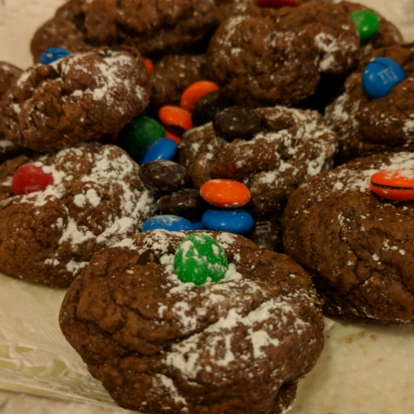 Chocolate Chocolate Chip Cake Cookies