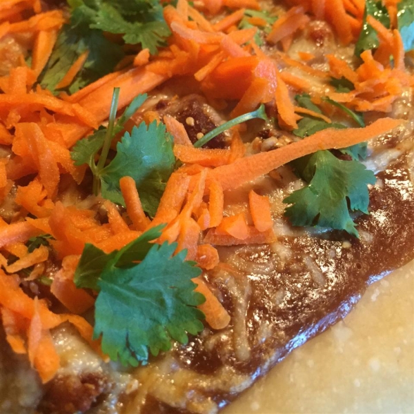 Gourmet Thai Chicken Pizza