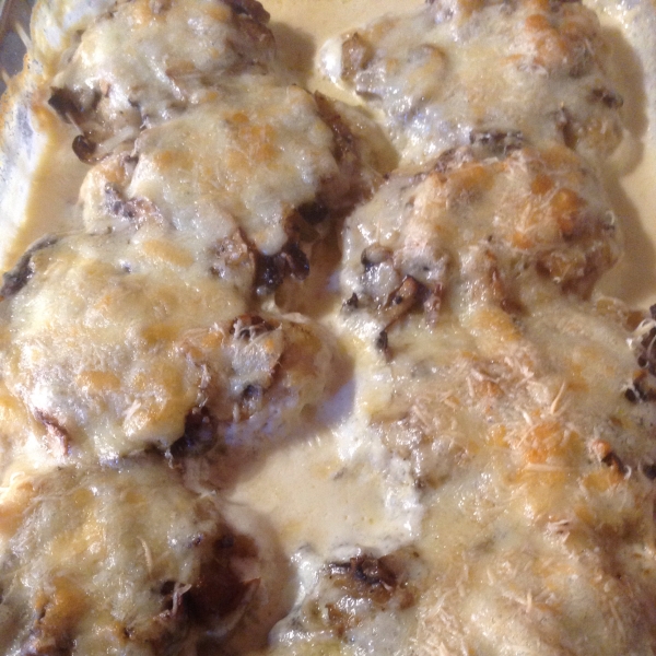 Mushroom Chicken Parmesan