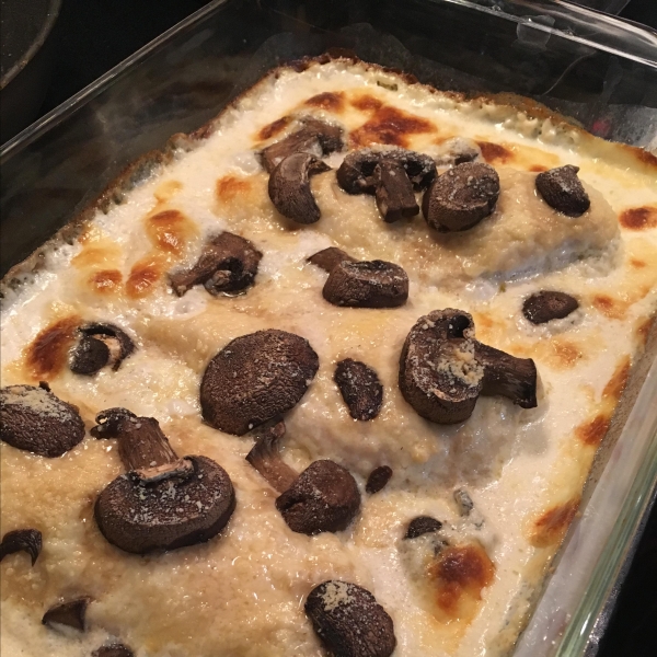 Mushroom Chicken Parmesan